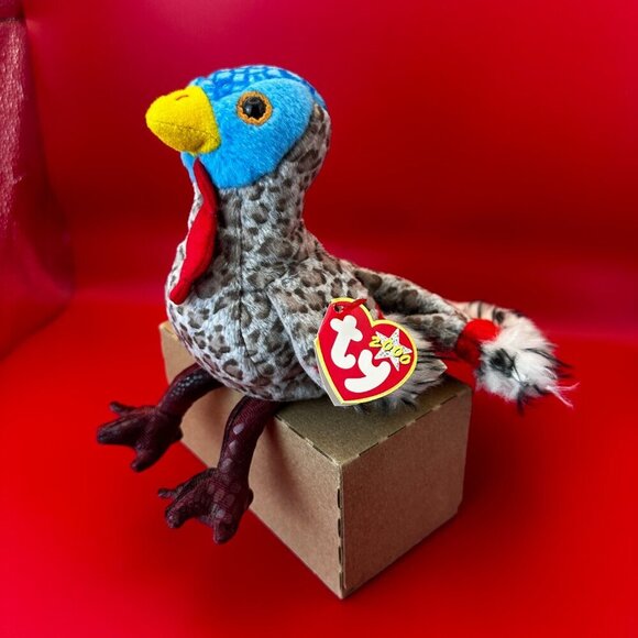 LURKEY Other - TY 2000 BEANIE BABY - "LURKEY" THE TURKEY PLUSH STUFFED ANIMAL TOY, NEW, 5 INCH